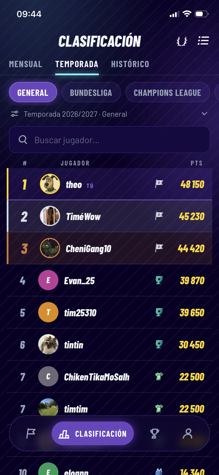 Clasificación