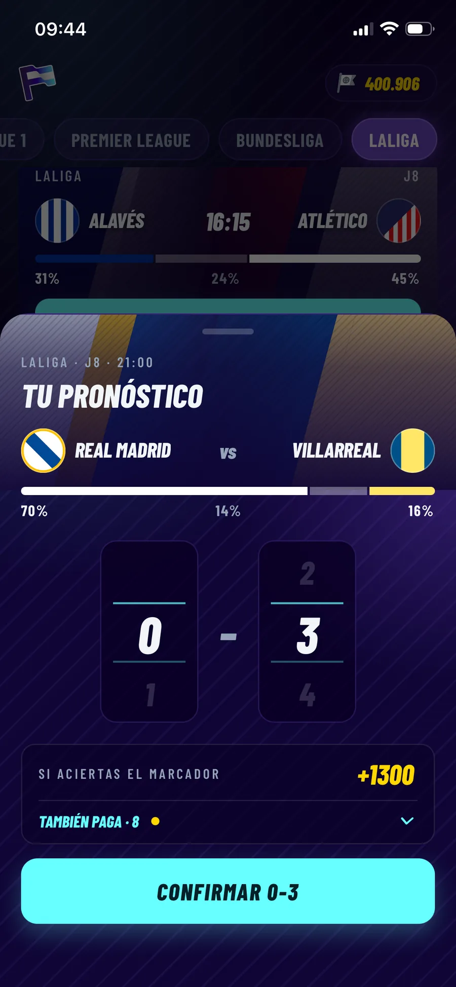 Hoja de pronóstico