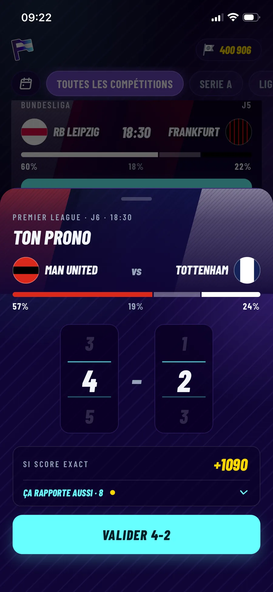 Feuille de prono